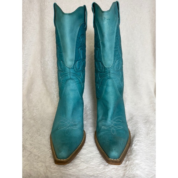 Penny Loves Kenny High Noon Turquoise Cowgirl Boots – Size 7M | Western Cowboy - Picture 8 of 16